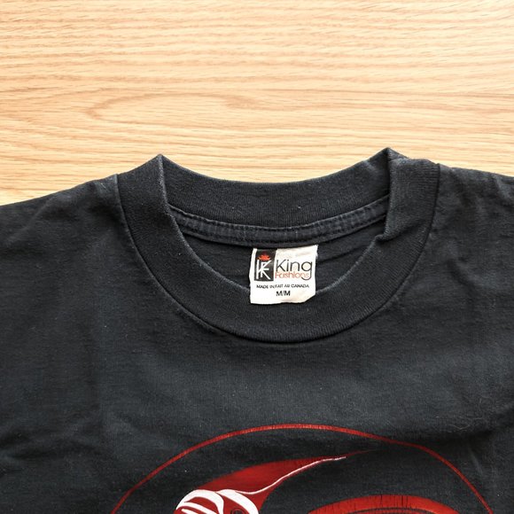 Reg Davidson Innuit Art Men's Black T Shirt, Size M, Made in Canada - Picture 5 of 9